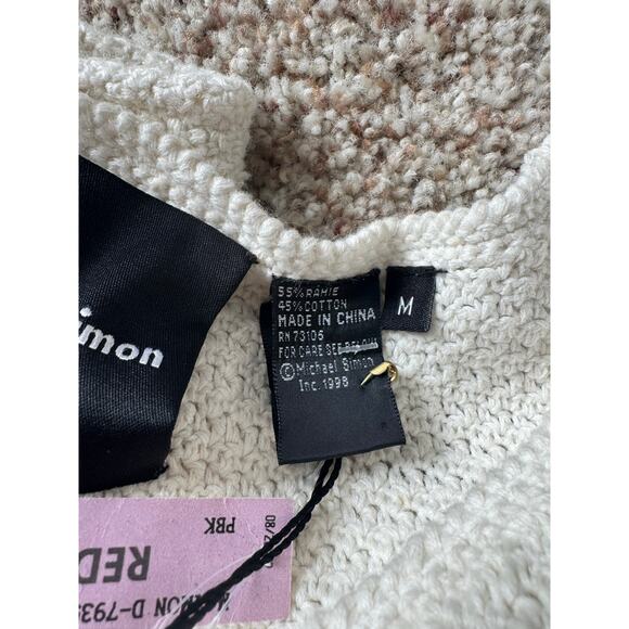 Michael Simon Short Sleeve Sweater Dress, Size Medium, NWT, Leopard Print - Picture 9 of 10